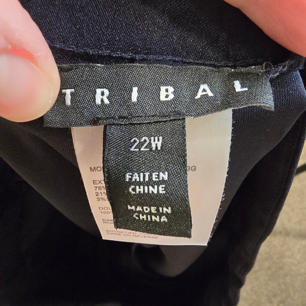 Women's Tribal Navy Blue Pull On Skort | Size 22W - Picture 10 of 11